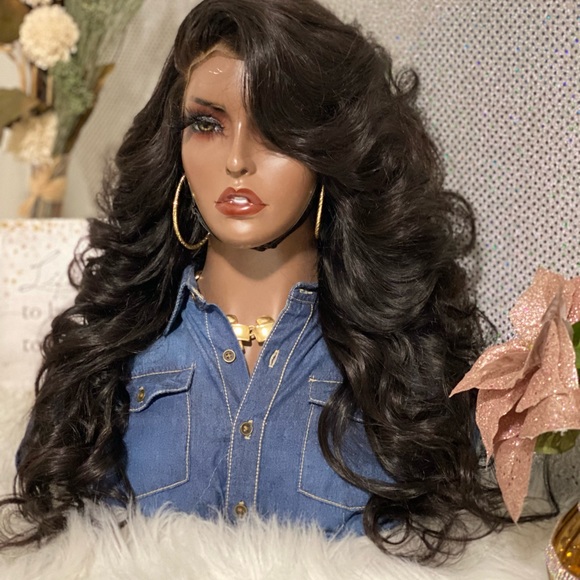 🌹New 26” Ashanti 13X4 Lace Frontal Customized 100% Brazilian Human Hair Wig🌹 - Picture 4 of 15